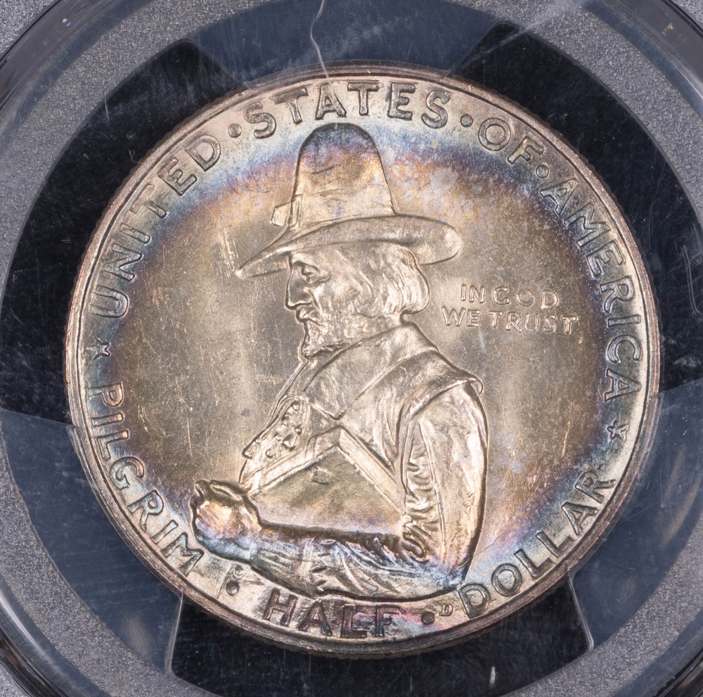 1920 P Classic Commemorative Pilgrim Tercentenary PCGS MS-65 CAC Pilgrim