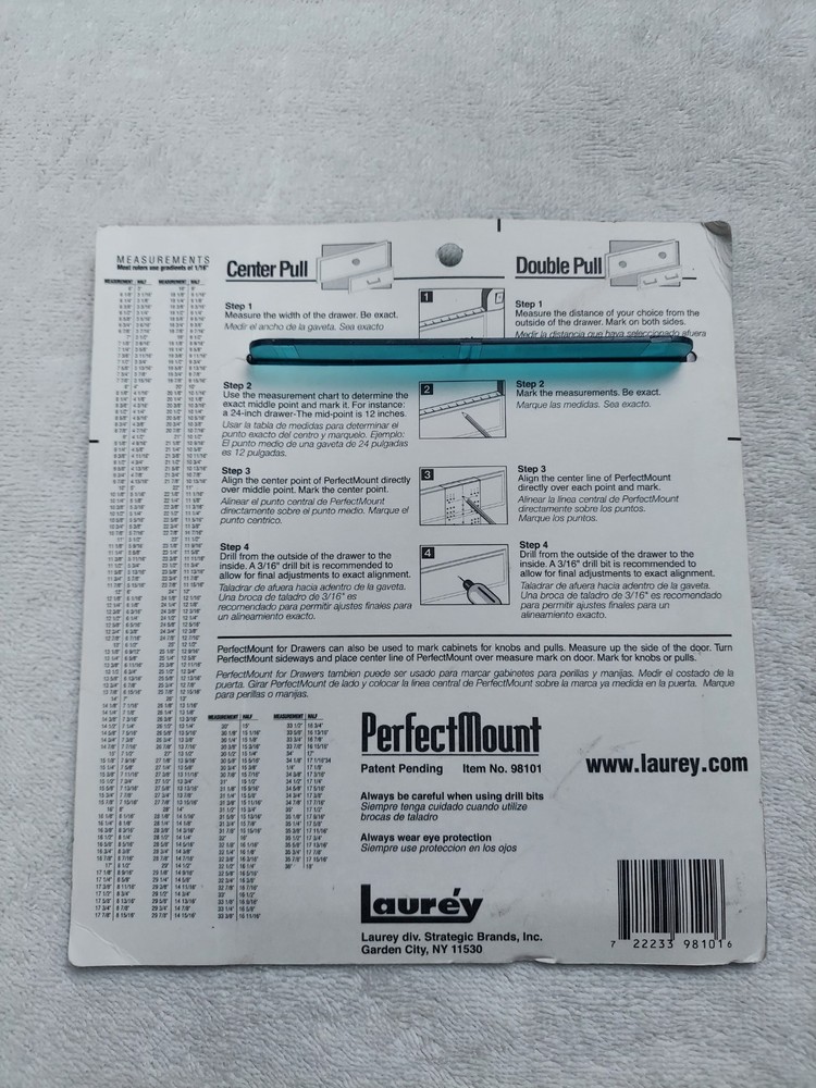 Laurey PerfectMount Precision Alignment Guide for Drawers #98101
