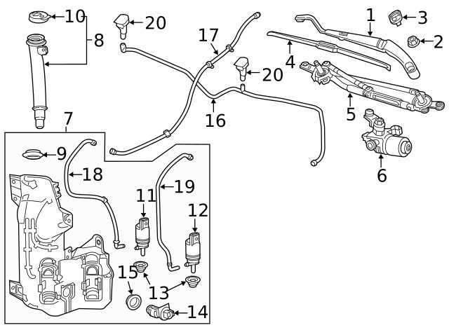 Genuine GM Wiper Arm 84863618