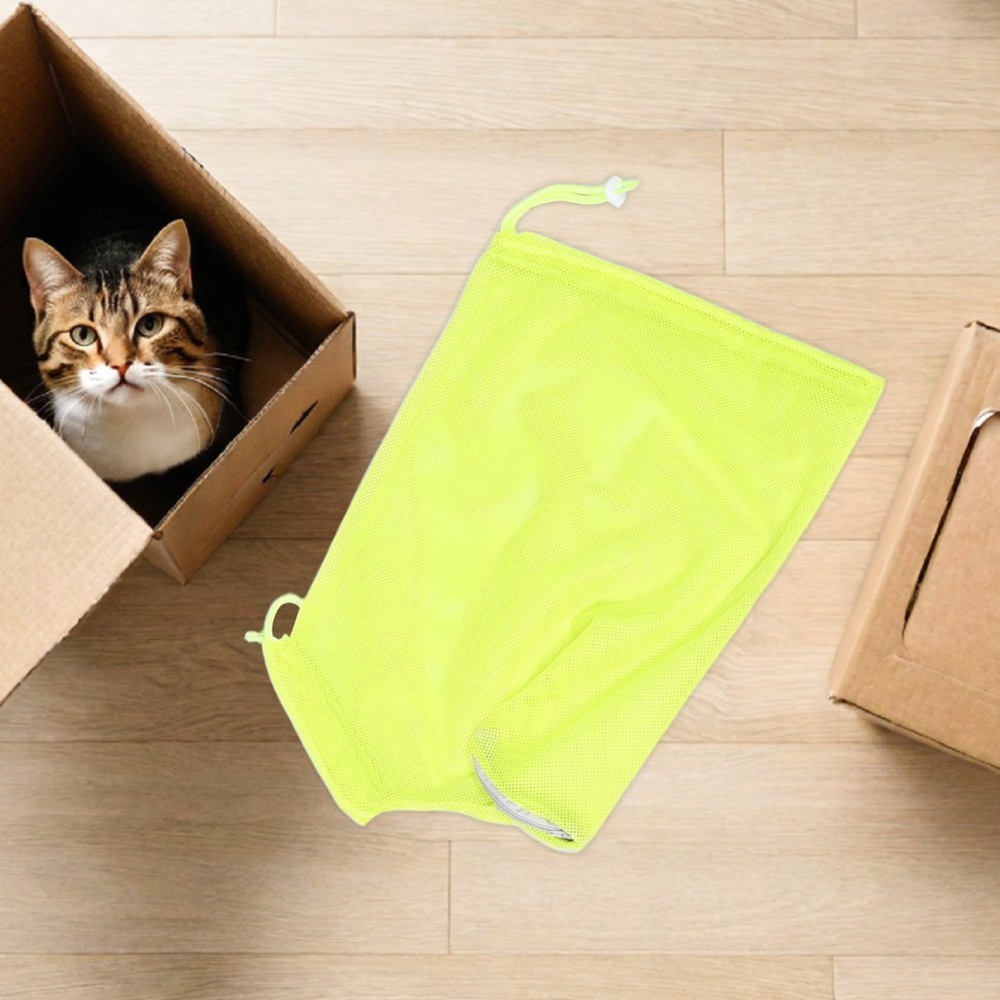 3 Pcs Anti-scratch Cat Bath Bag Washing Kitten Bathing for Holder