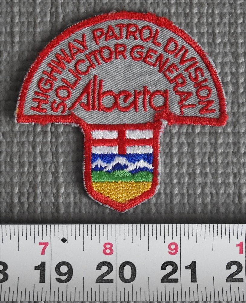 Alberta Highway Patrol patch,  early 80's style, defunct