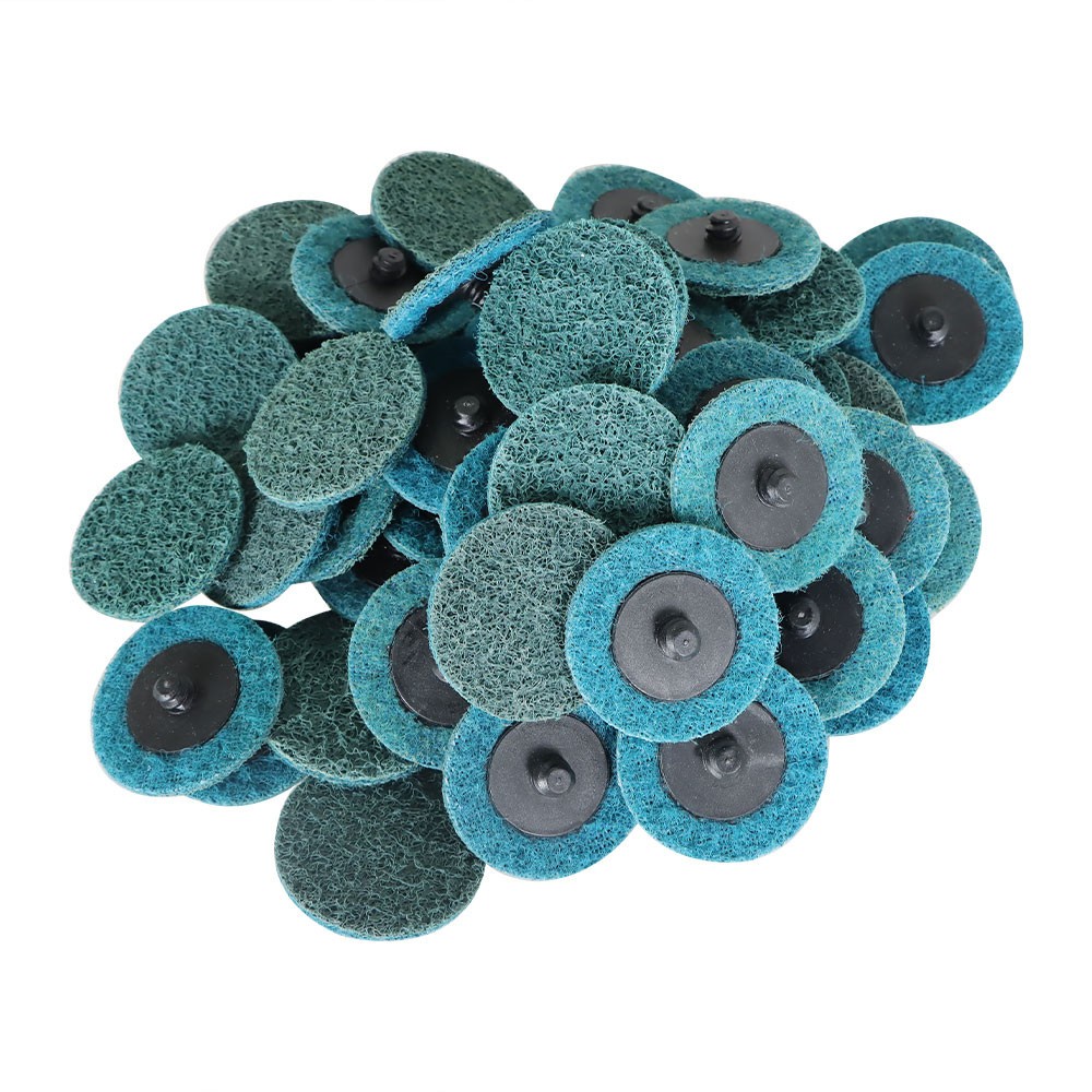 50 Pack 2 Inch Fine Surface Conditioning Discs Roll Lock Grinder Sanding Pads