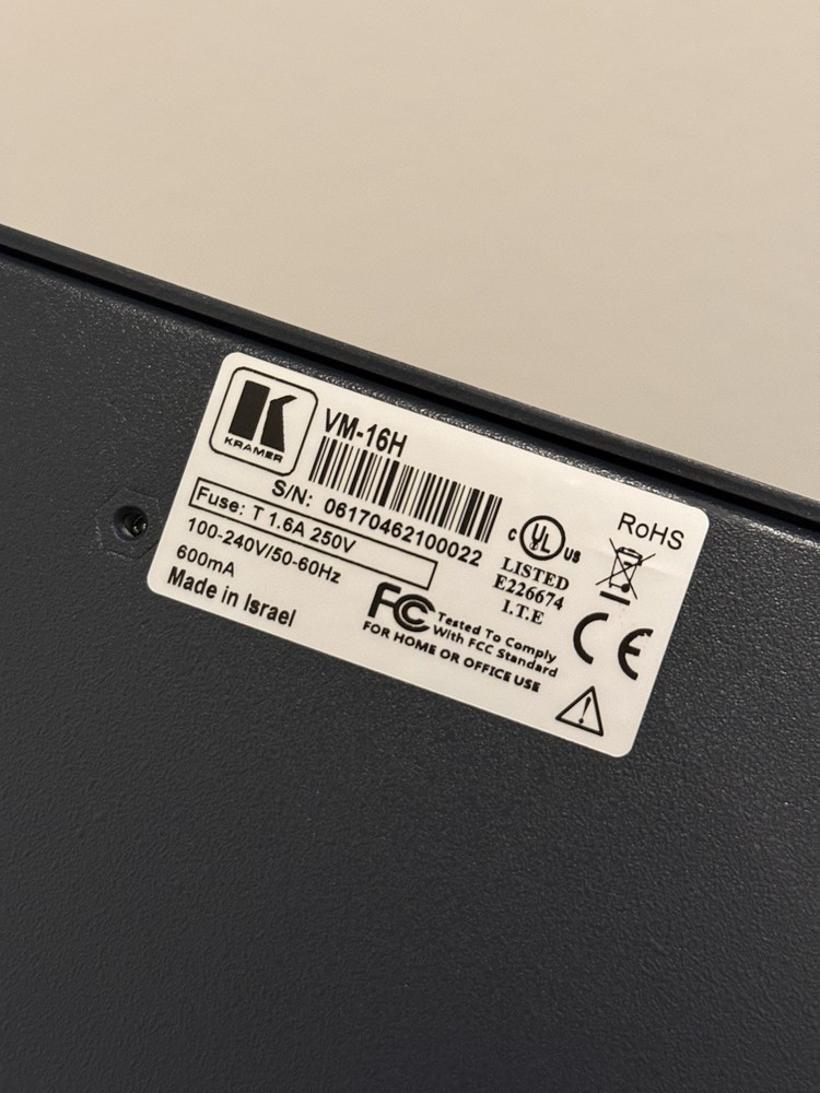 Kramer VM-16H 1:16 HDMI Distributor
