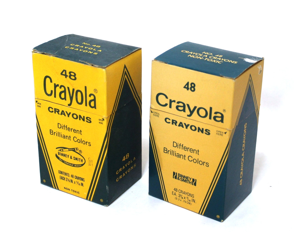 Vintage Crayola Crayons 48 Count Box Set 2