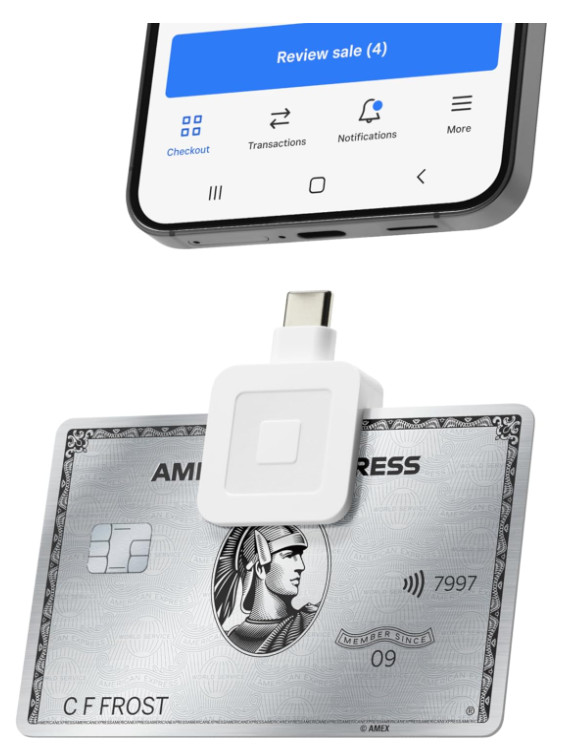 Square Reader For magstripe (USB-C) Mobile Credit Card Readers