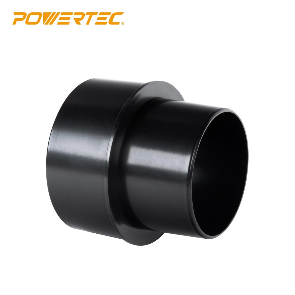 POWERTEC 5" to 4" Reducer Dust Collection Fitting, ABS Plastic (Black) (70170)