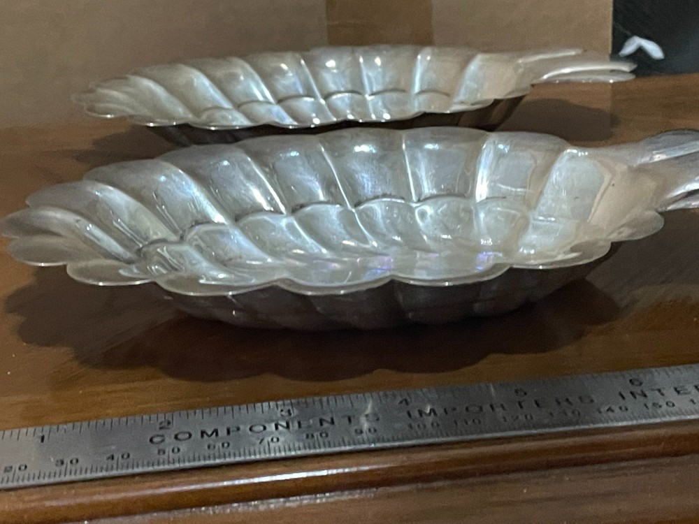 2 - STERLING SILVER BOWLS BY FB ROGERS PATTERN 427 278g