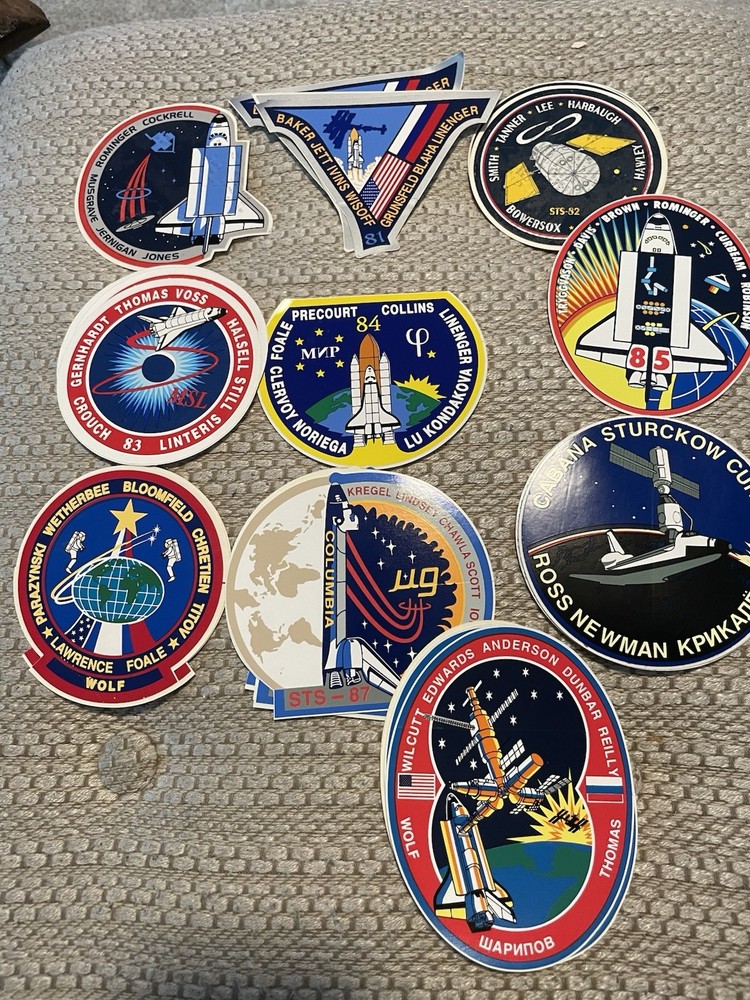 Space Shuttle Patch Decals Selling Individually , See Description To Missions