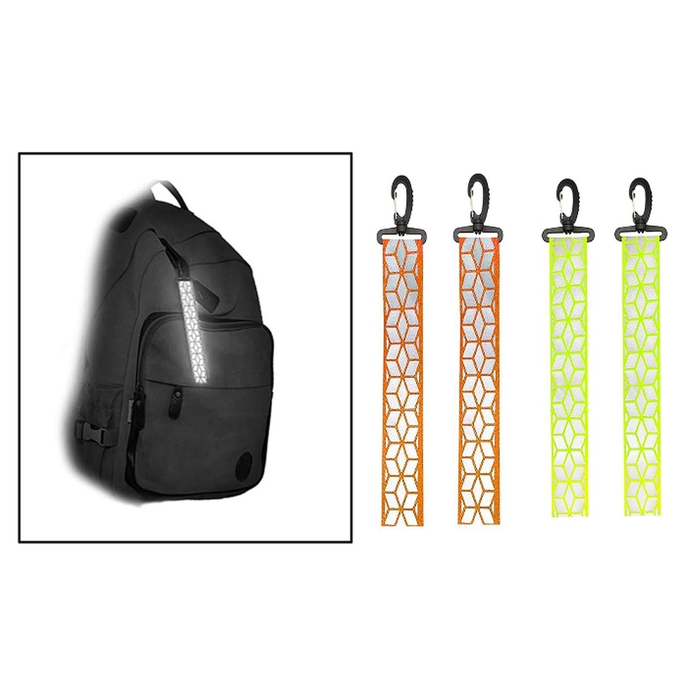 Safe Reflector Pendant Reflective Strips Easy Carrying High Visibility Practical