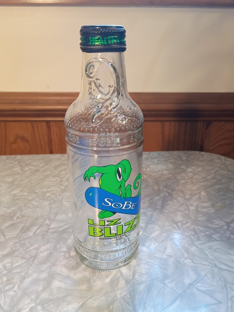 Vintage SoBe Bottle Liz Blizz 2000 20 FL OZ *Empty*