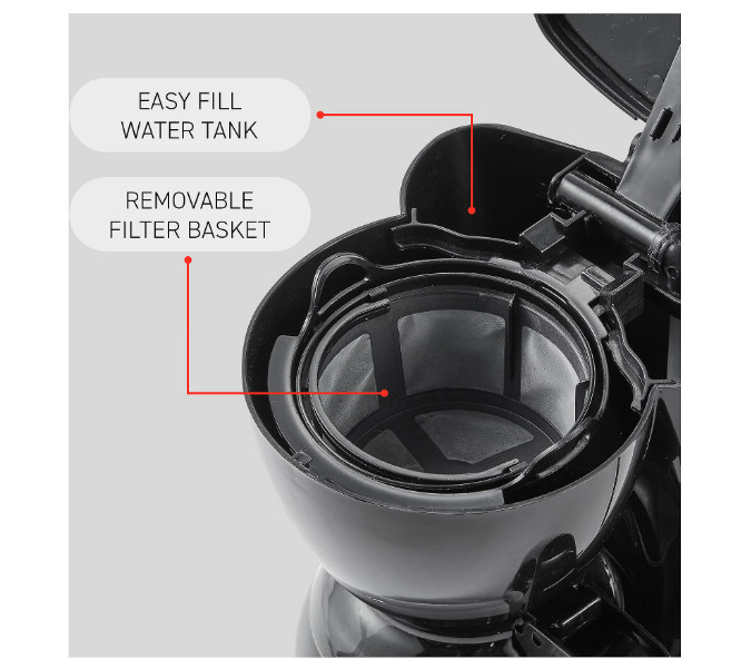 4-Cup Compact Brew & Drip Coffee Maker with Warming Plate