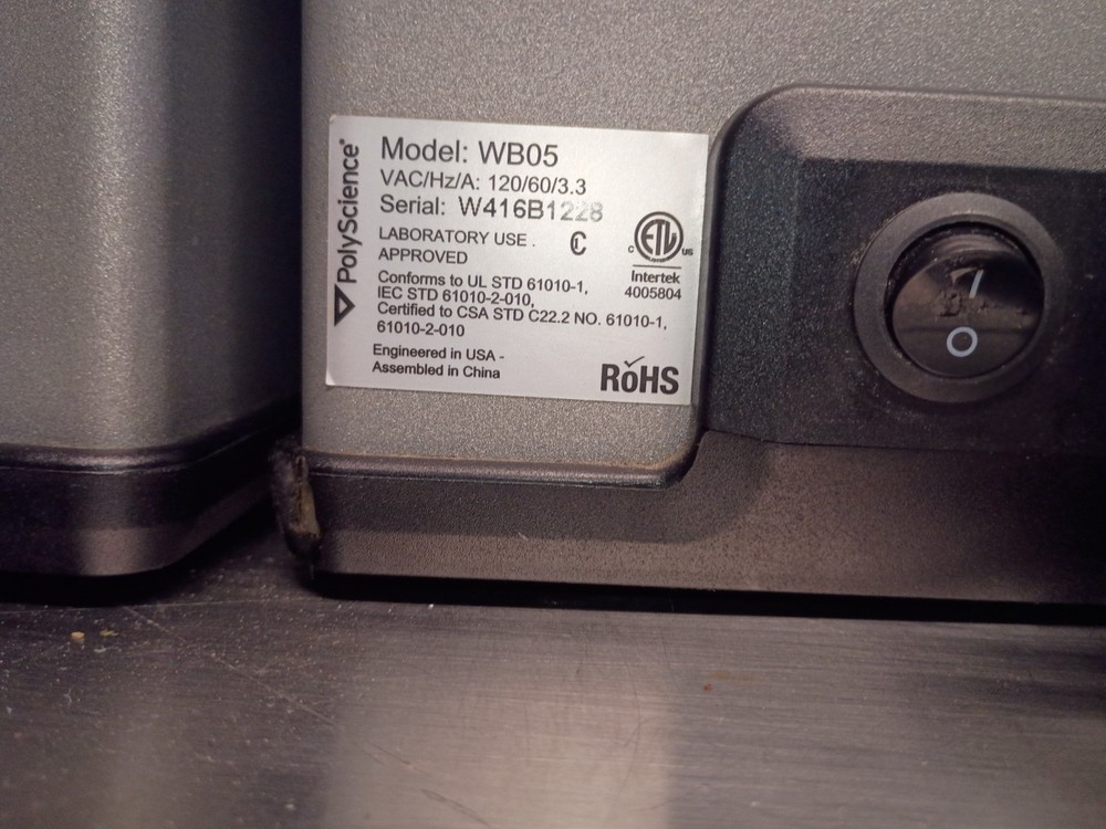 Water Bath Poly Science WB05 Digital Heated 5L Precision Temperature Control