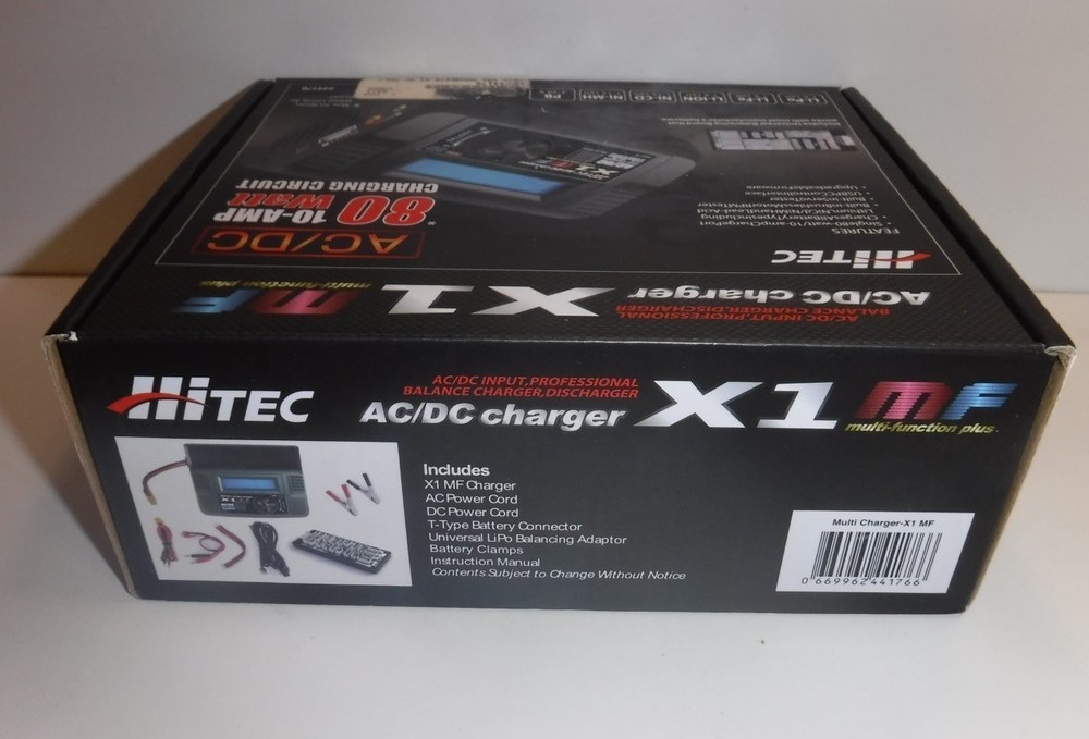 HiTEC X1 MF AC/DC 10A / 80W RC LiPo Battery Multi-Function Plus