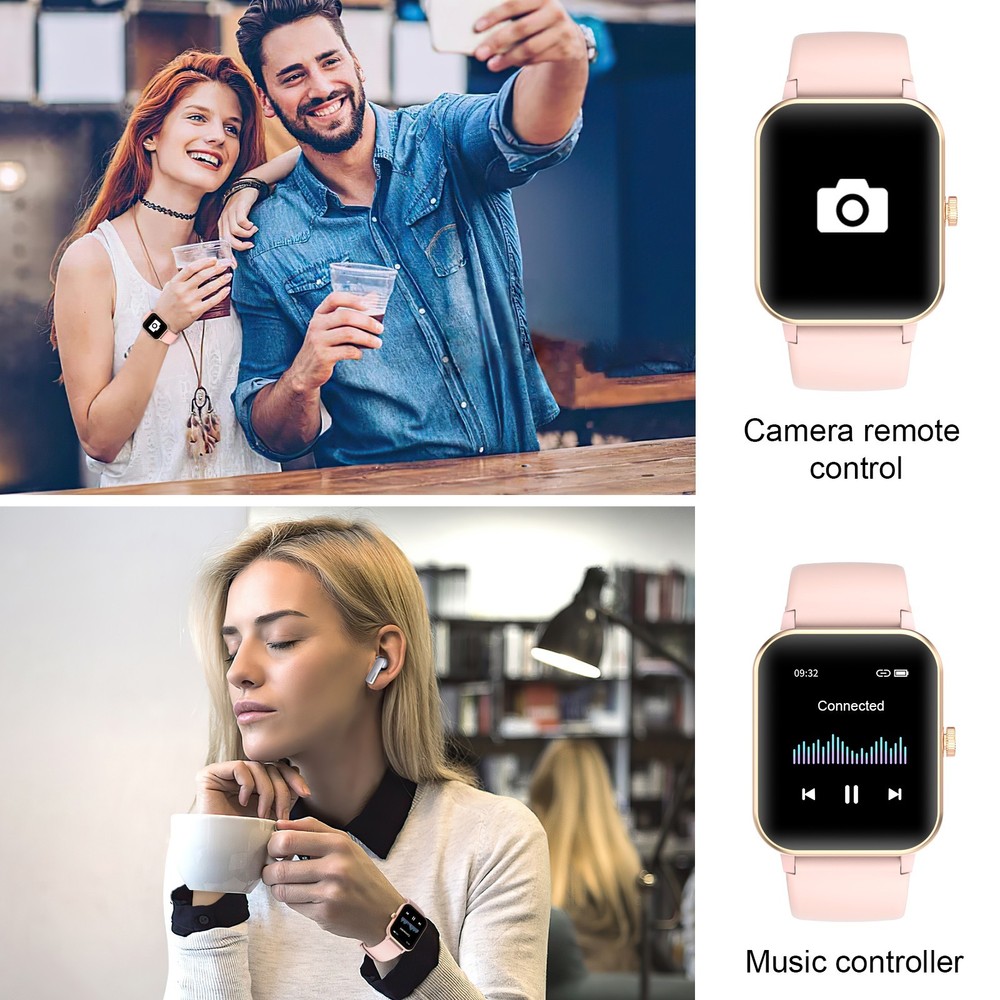 Smartwatch for Men/Women Bluetooth Compatible with iPhone Samsung Android