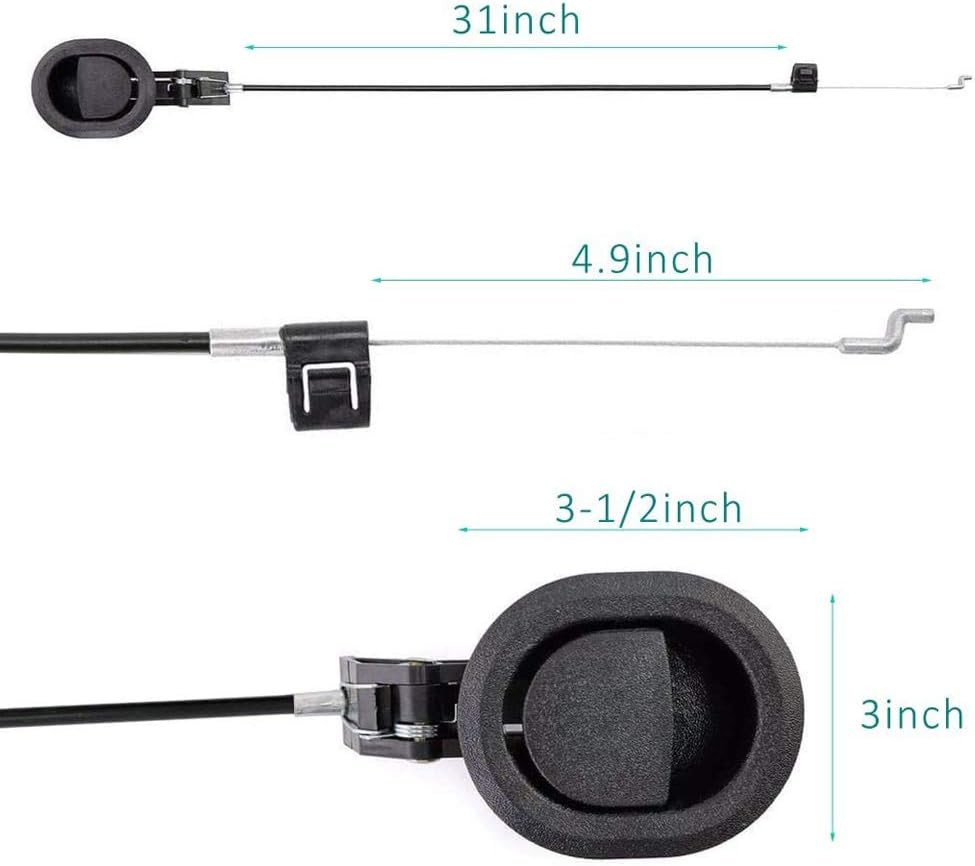 Recliner Release Pull Handle with Cable – 3"x3.5" Replacement for Ashley, La-Z-B
