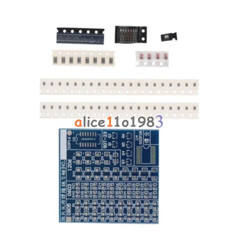 SMT SMD Component Welding Practice Board Soldering Practice DIY Kit Best