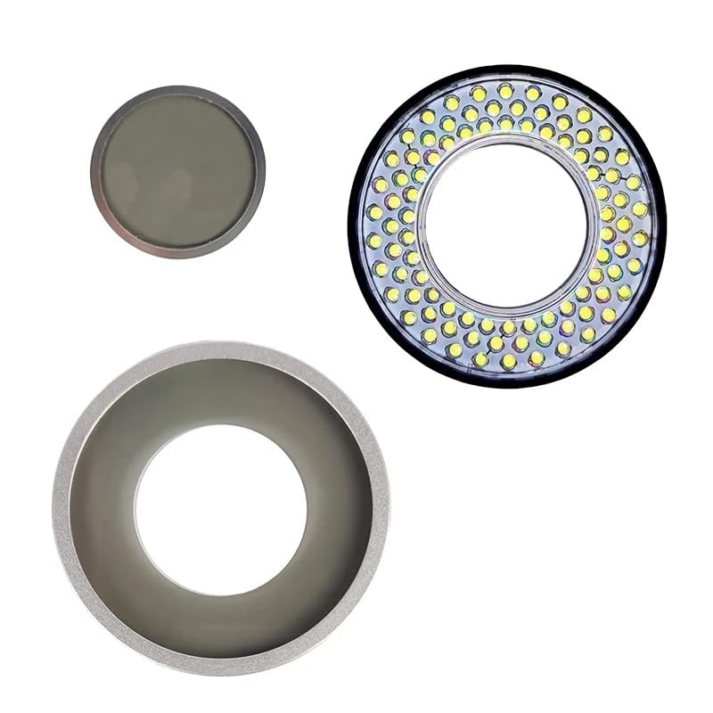 LED Ring Light for Microscopes - Adjustable 96 LEDs, Anti-Glare, USB Powered