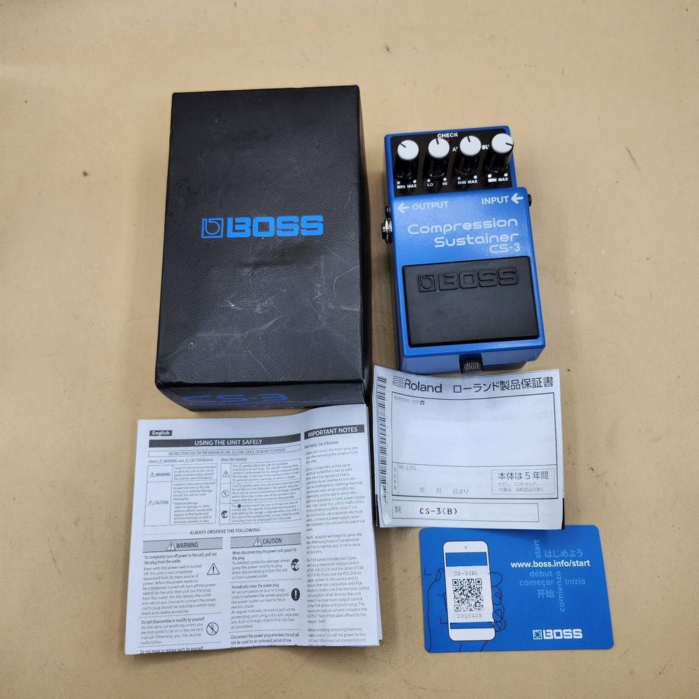 BOSS CS-3 Compression Sustainer Effects Pedal w/Original Box EXCELLENT