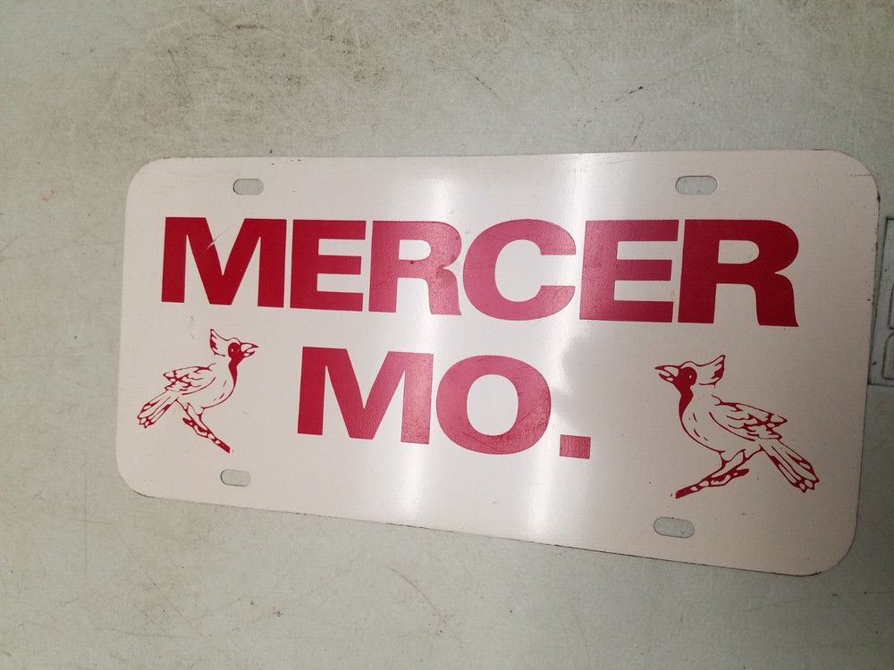 Mercer, MO License Plate (V)