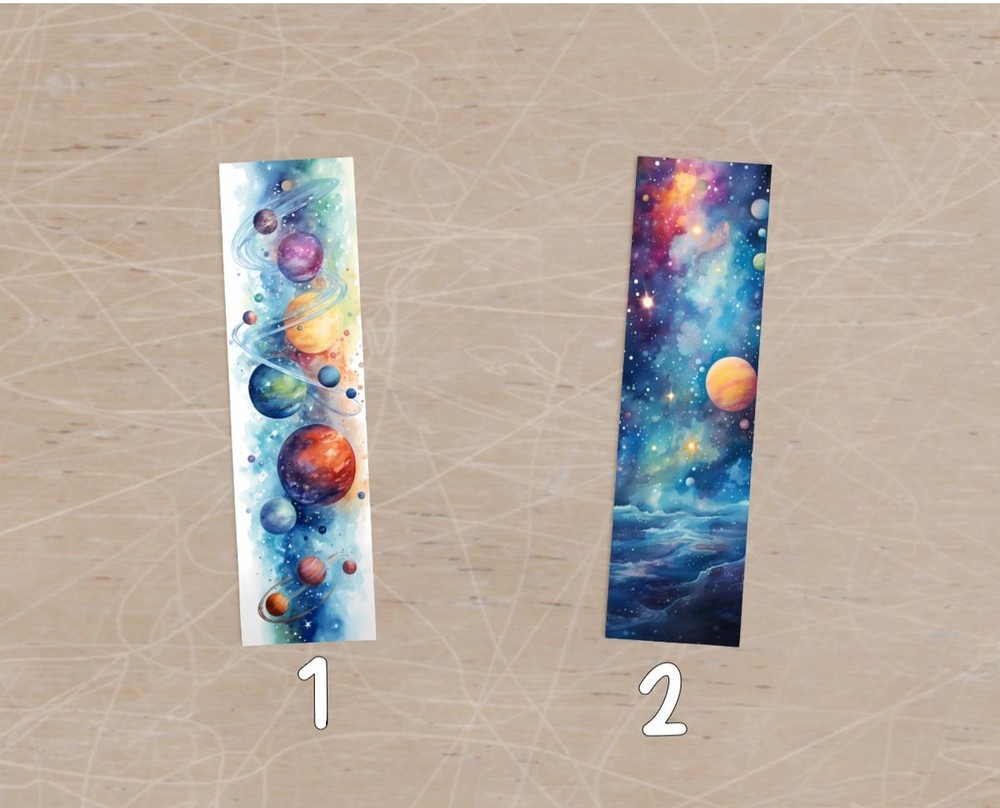 Planet Space Solar System Planets Metal Bookmarks
