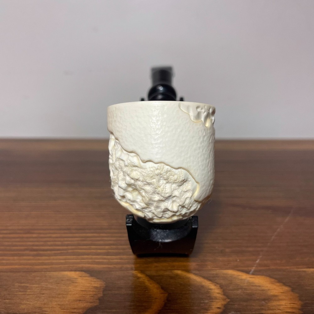 S.Yanik Meerschaum Pipe Map Ornament Smoking Pipe