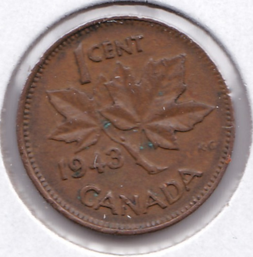 1943 Canadian Cent