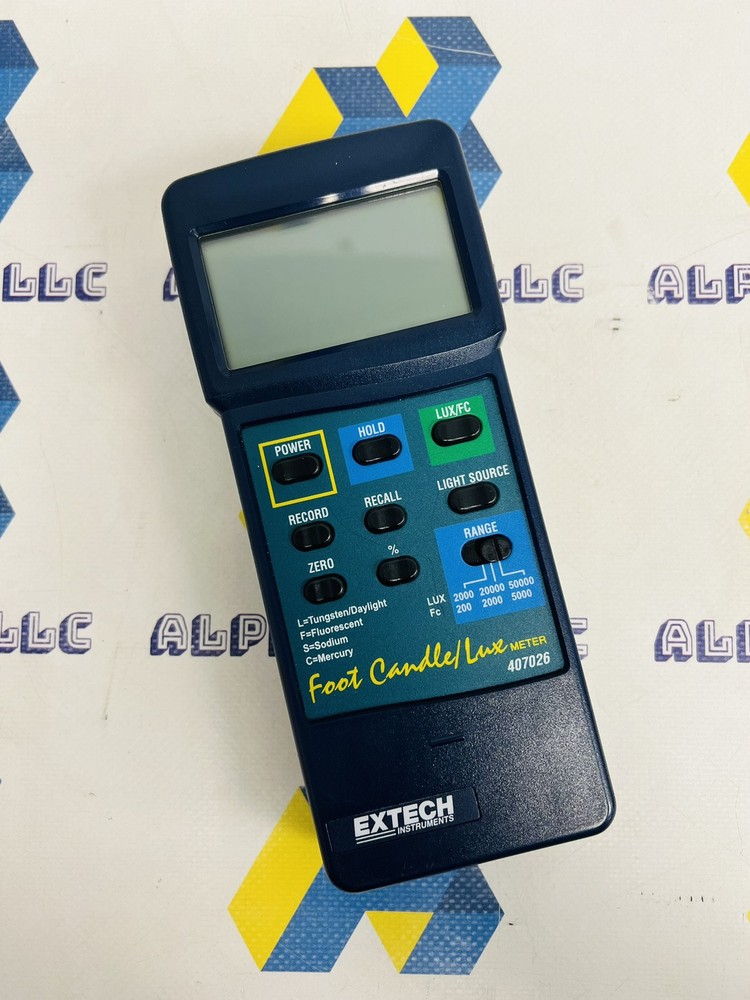 Extech 407026 Heavy Duty Light Meter w/ PL Interface