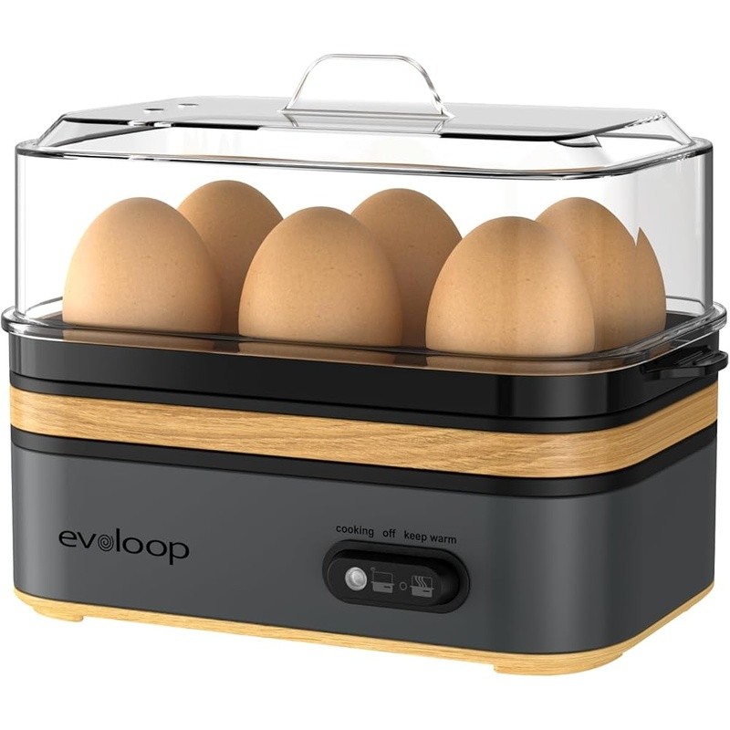 Multi Functional Egg Cooker Boil Poach Scramble 6 Egg Capacity Easy Clean New