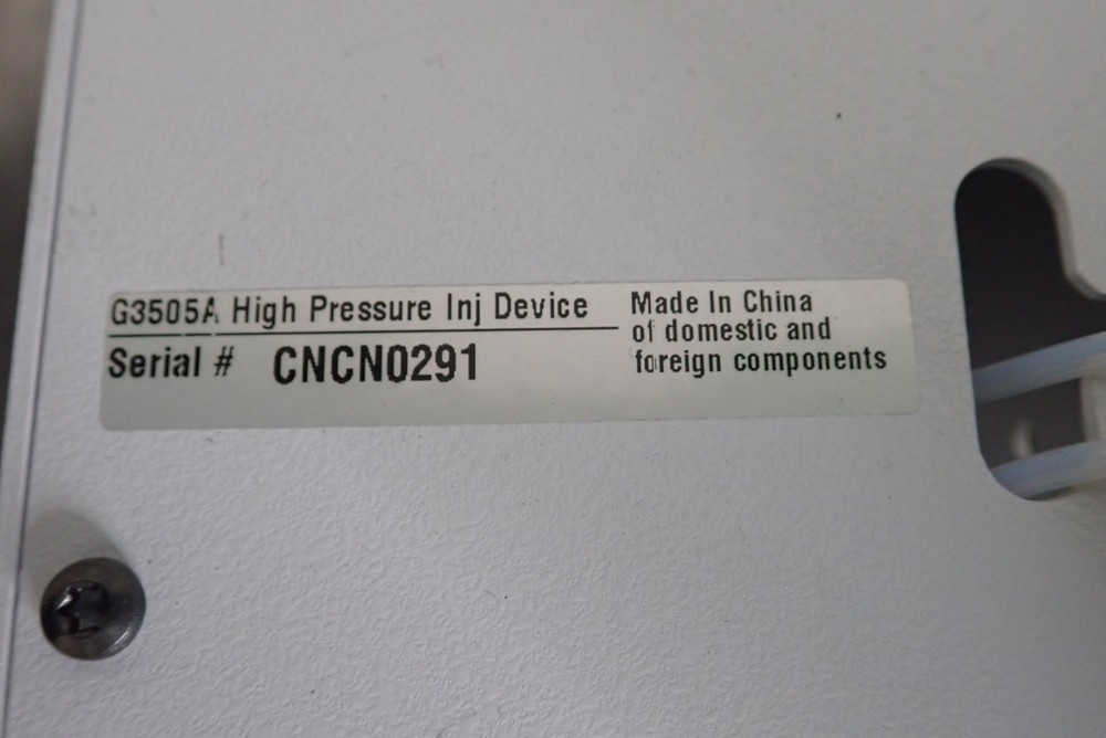 Agilent Technologies G3505A High Pressure Inj Device Accessory