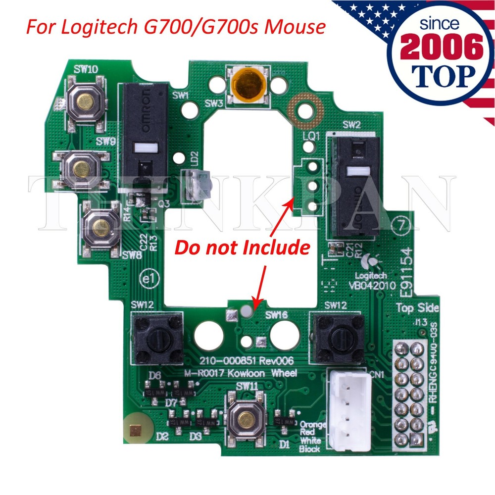 Mouse Switch Button Board Motherboard for Logitech G700/G700S Gaming Mouse