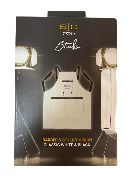 StyleCraft Studio Barber & Stylist Apron No-Tie Design Premium 100% Polyester
