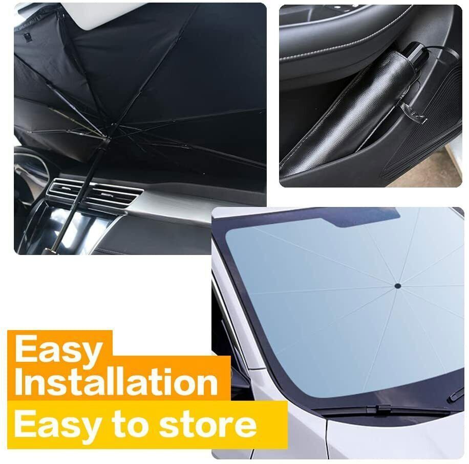 Car Windshield Sun Shade Foldable Umbrella Front Window Cover Visor Umbrella