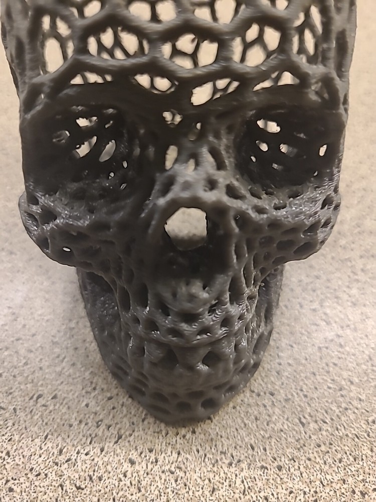 PRINTED GRAY SKULL to allow DIFFUSED LIGHT to pass through. Great for HALLOWEEN.