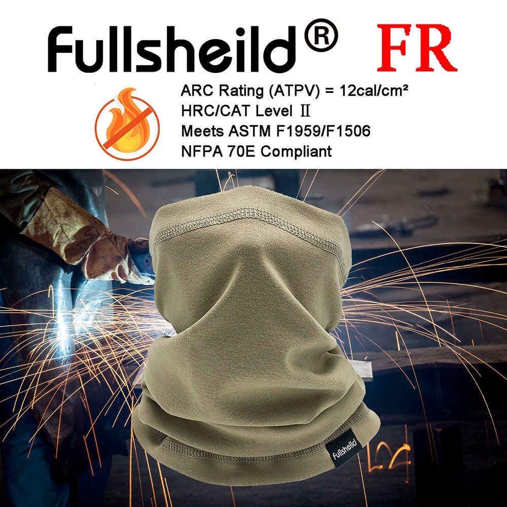 Fullsheild 2pack FR Neck Gaiter CAT2 Flame One Size, Navy Blue-2pack