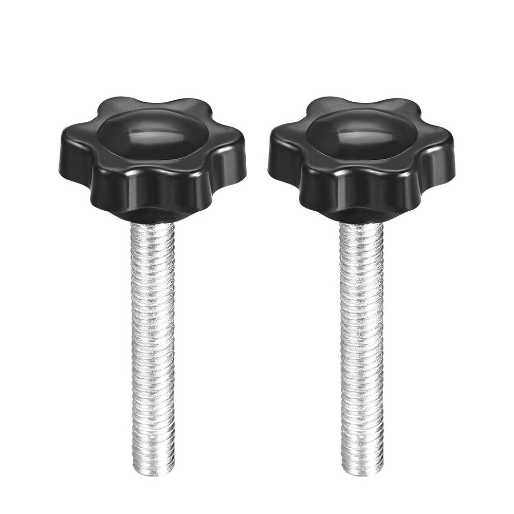 M6 ×40mm Male Threaded Star Screw Knobs Lock Handle 2pcs