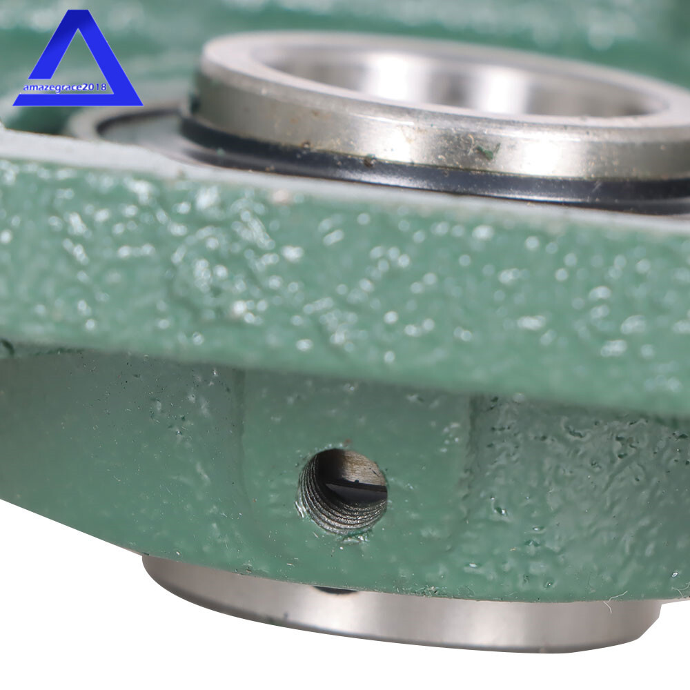 2 Pack UCF205-16 1" Bore Solid Base Pillow Block Flange Mounted Bearing 4 Bolt