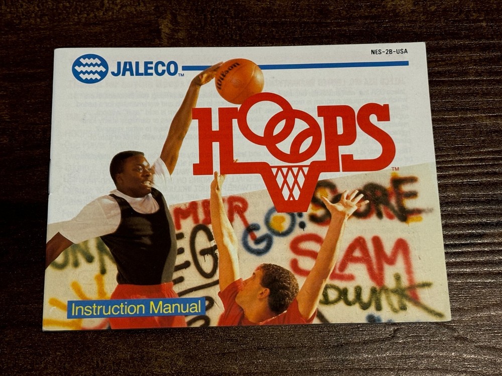 Hoops Basketball Nintendo NES Instruction Manual Only