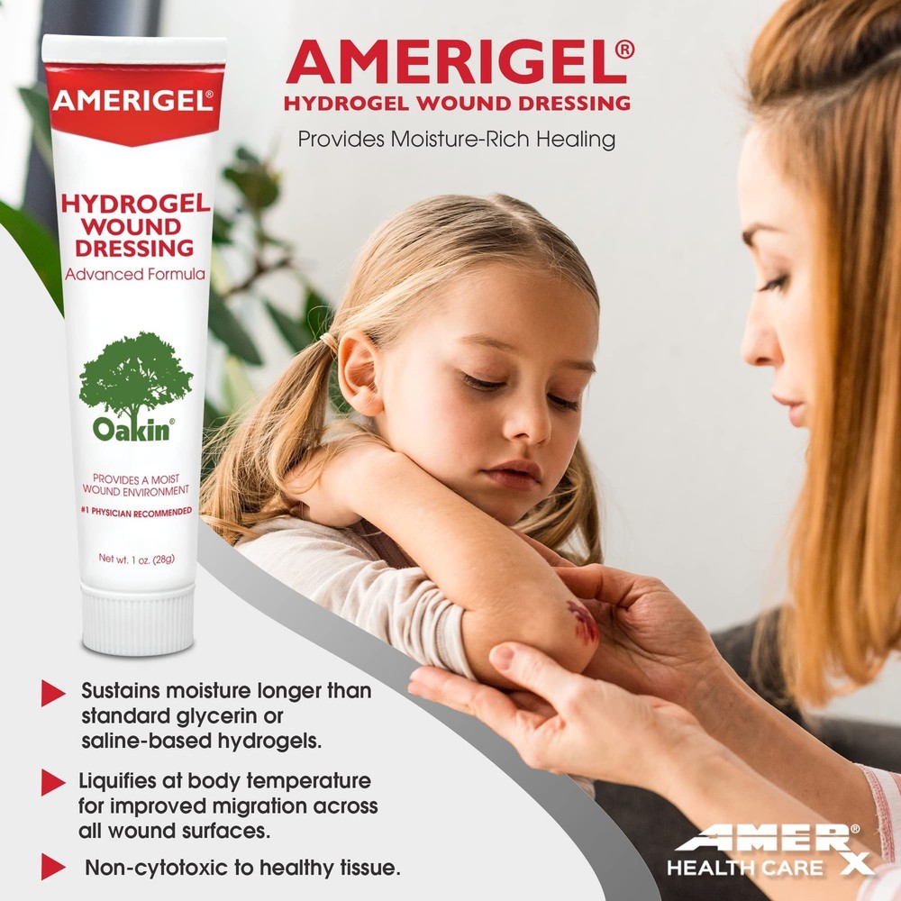 AMERIGEL Hydrogel Wound Dressing (1 oz.) - Provides Moisture-Rich Healing Env...