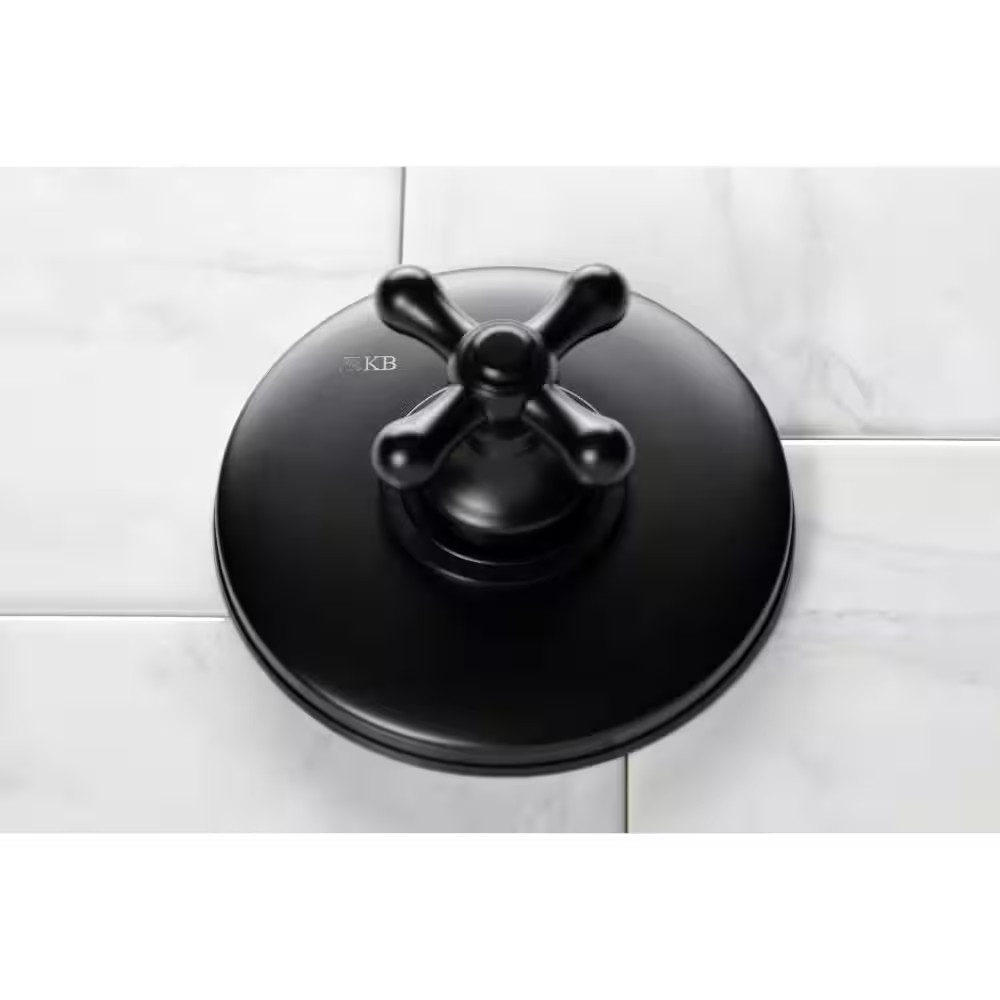 Vintage Single-Handle Volume Control in Matte Black