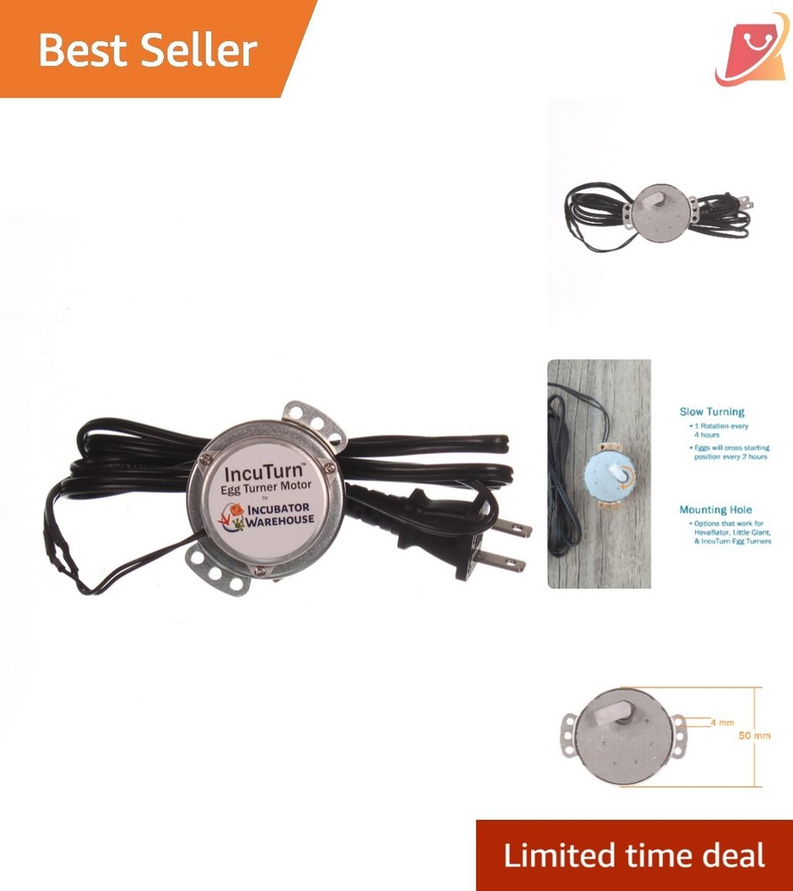 Egg Turner Motor for Incubator High-Performance Replacement for HovaBator