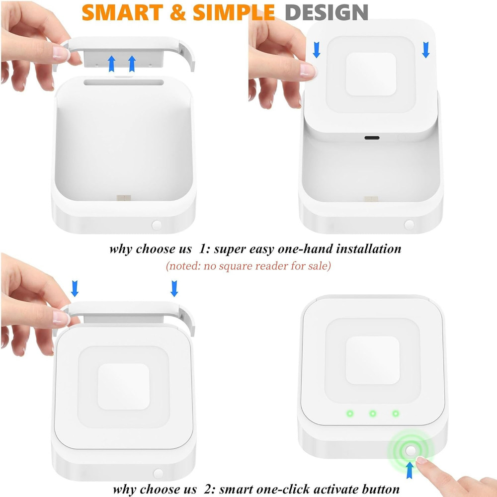 Square Dock for Square Reader 2Nd Generation, Holder Stand for Square Card Reade