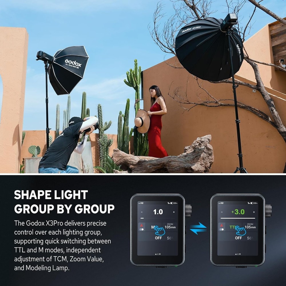 X3 Pro-C Flash Trigger for Canon - Bluetooth & APP Control