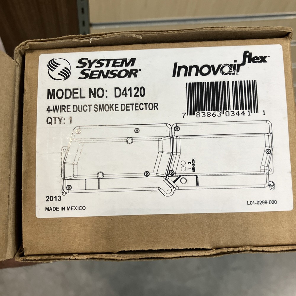 System Sensor D4120 Duct Smoke Detector 4 Wire New