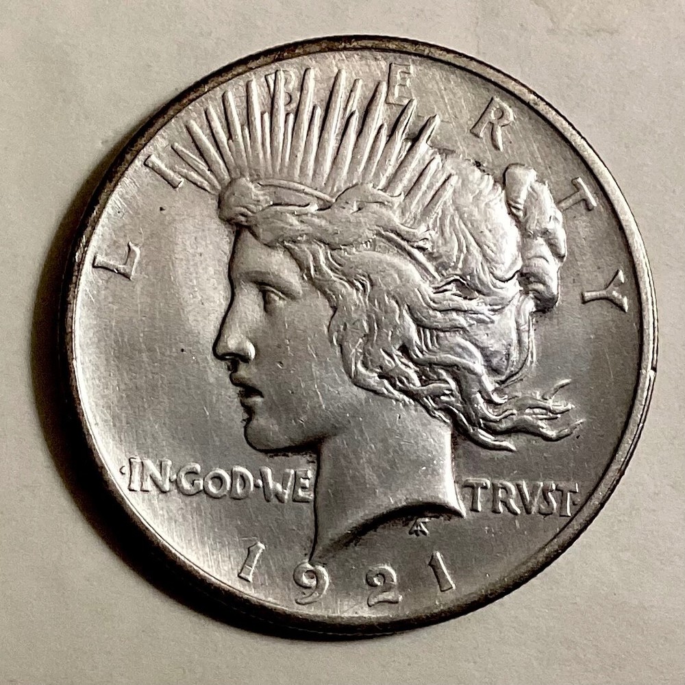 1921 Peace Silver Dollar  cd