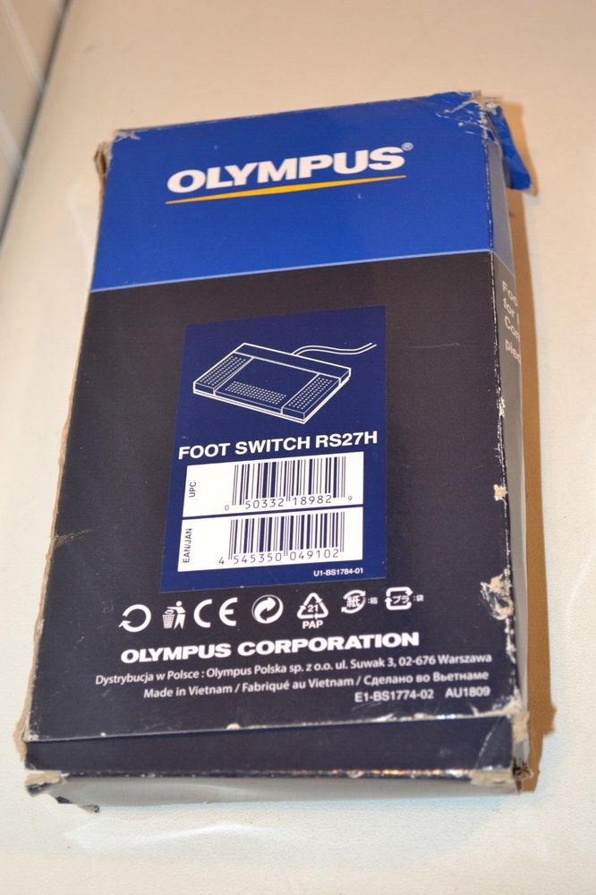 Olympus RS-27H 3-Button Footswitch with Keyboard Function UNUSED