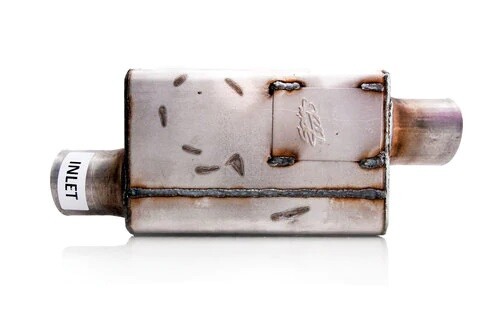2 SPINTECH MUFFLERS 9334 Super Pro series 2.5" Offset In / Offset Out
