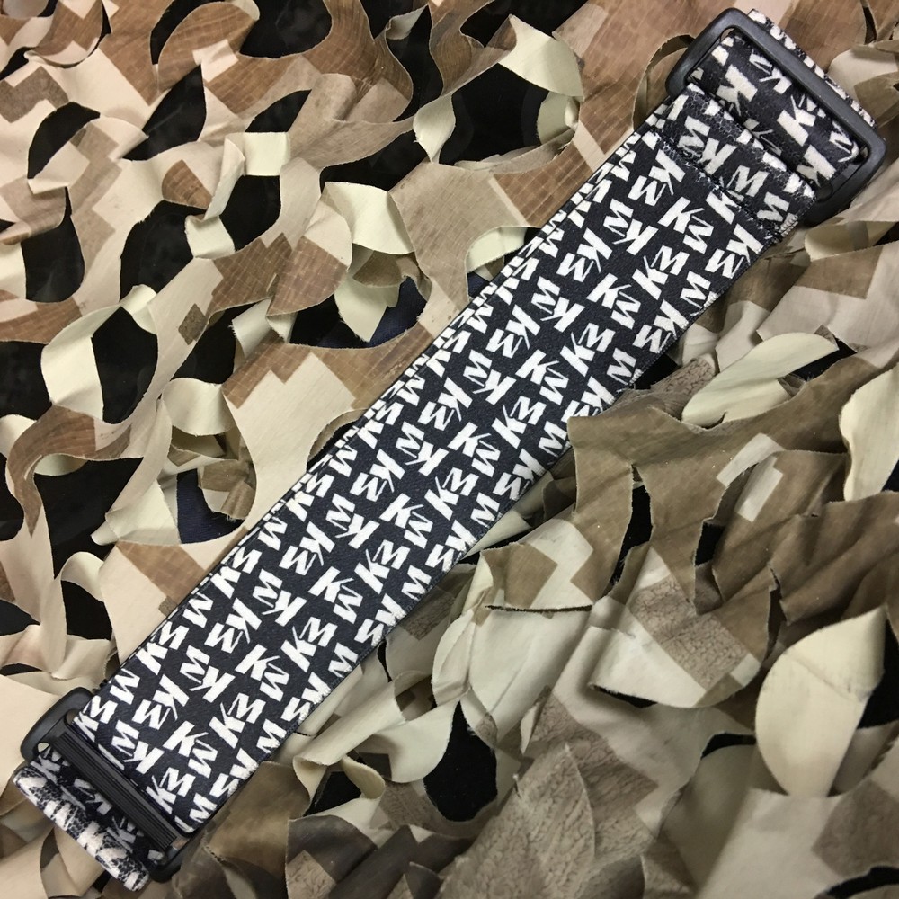 NEW KM Paintball Universal Mask Goggle Strap - 09 Da Strap Black White