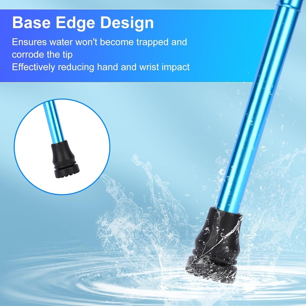 3/4" Heavy-Duty Cane Tips - 4-Pack Non-Slip Replacement for Walking Aids