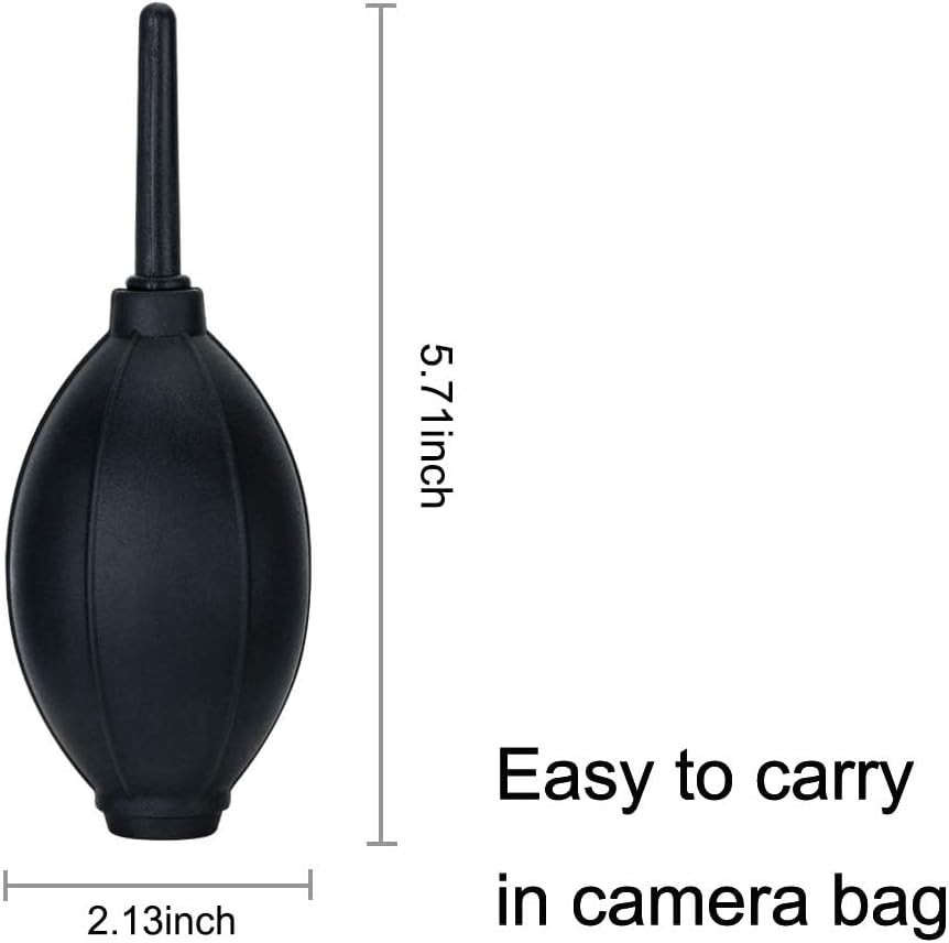 Soft Tip Silicone Air Blower and Microfiber Cloth for Safe Electronics Cleaning