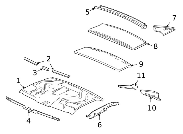 Genuine GM Rear Panel 88956980